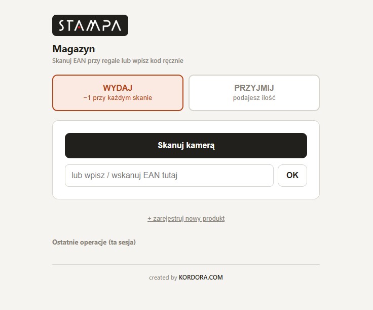 MAGAZYN — EWIDENCJA_MAGAZYNOWA / SKANOWANIE_EAN / KONTROLA_STANÓW