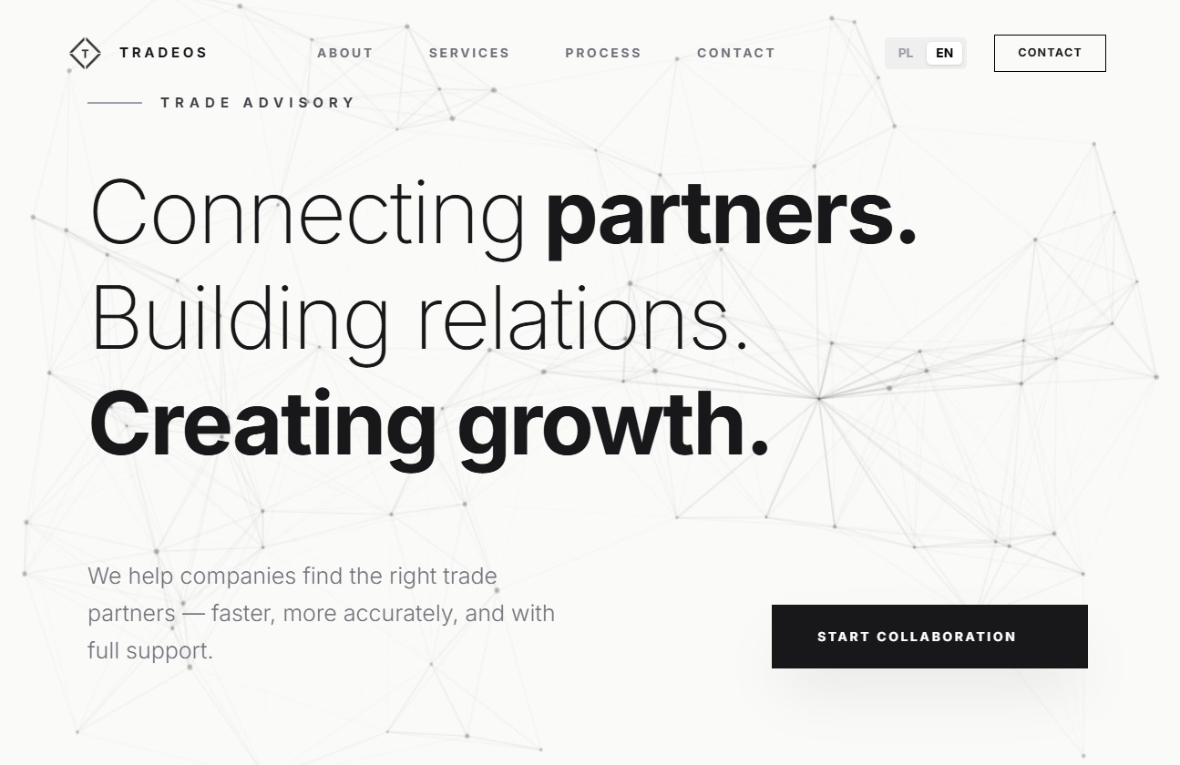 TRADEOS.PL — GLOBAL SOURCING / BUSINESS ADVISORY